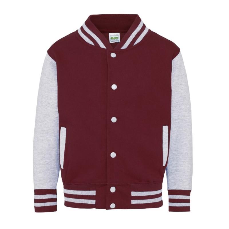 Children's two color varsity jacket | PrintShop.lt