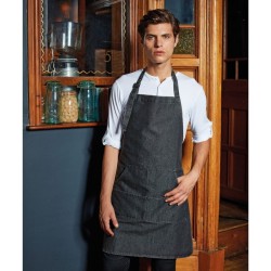 Long denim apron with personalized print | PrintShop.Lt