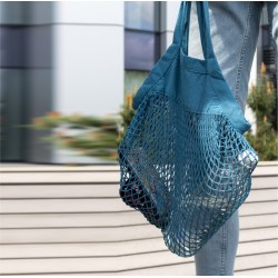 Organic cotton mini mesh tote bag