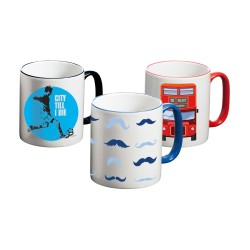 Two-color mug with personalized print| PrintShop.Lt