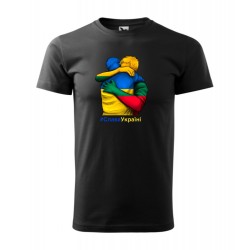 Black T-shirt „Together with Ukraine“ | PrintShop.Lt