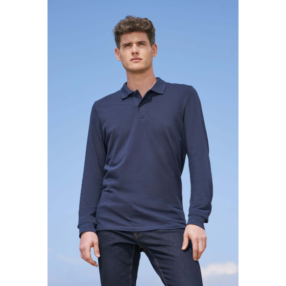 Men's polo shirt with long sleeves | PrintShop.Lt